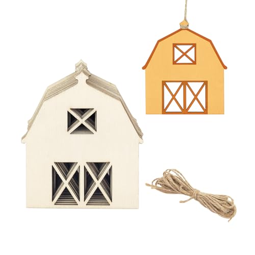 30 Stück 10,2 cm große Holz-Scheunenausschnitte, unlackiertes Holz, Scheune, zum Aufhängen, Ornamente, DIY, Scheune, Handwerk, Geschenkanhänger für Zuhause, Party-Dekoration 30 Stück 10,2 cm große Holz-Scheunenausschnitte, unlackiertes Holz, Scheune, zum Aufhängen, Ornamente, DIY, Scheune, Handwerk, Geschenkanhänger für Zuhause, Party-Dekoration von Xonzmmk