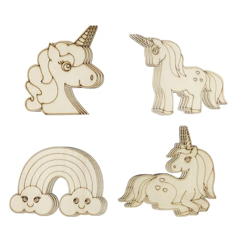 32 Stück Holz-Einhorn-Ausschnitte zum Bemalen, unlackiertes Holz, Einhorn, Basteln, hängende Ornamente, DIY, Einhorn, Regenbogen-Party, Basteln, Geschenkanhänger für Zuhause, Party, Dekoration, 32 Stück Holz-Einhorn-Ausschnitte zum Bemalen, unlackiertes Holz, Einhorn, Basteln, hängende Ornamente, DIY, Einhorn, Regenbogen-Party, Basteln, Geschenkanhänger für Zuhause, Party, Dekoration, von Xonzmmk