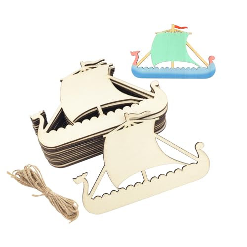 Wikingerschiff-Ausschnitte, unlackiertes Holz, Wikingerschiff, Handwerk, Wikingerschiff, hängende Ornamente, DIY, Wikingerschiff, Handwerk, Geschenkanhänger für Zuhause, Party-Dekoration, 30 Stück Wikingerschiff-Ausschnitte, unlackiertes Holz, Wikingerschiff, Handwerk, Wikingerschiff, hängende Ornamente, DIY, Wikingerschiff, Handwerk, Geschenkanhänger für Zuhause, Party-Dekoration, 30 Stück von Xonzmmk