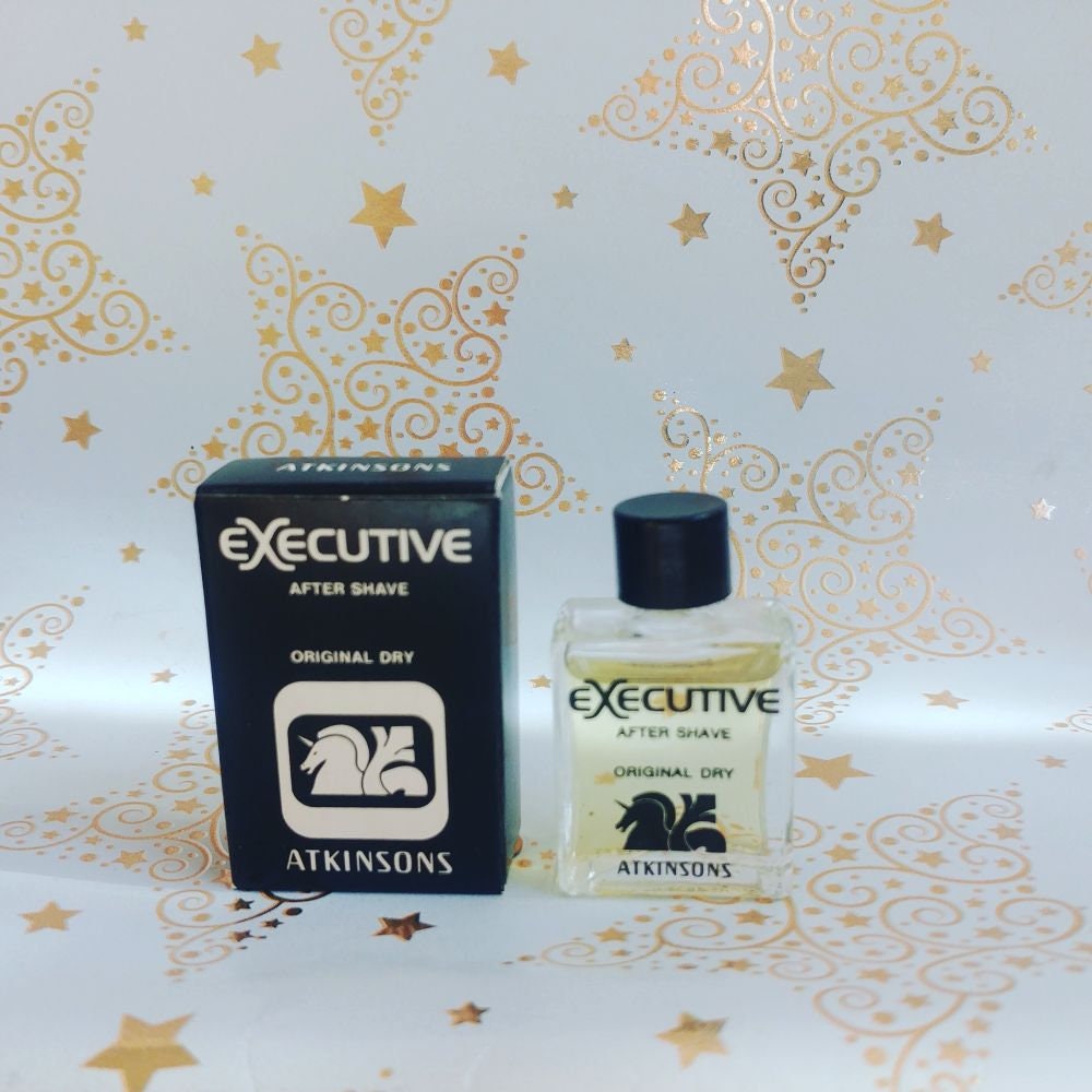 Miniatur Executive For Men Von Atkinsons, 5 Ml After Shave, Mit Box, 1972 Miniatur Executive For Men Von Atkinsons, 5 Ml After Shave, Mit Box, 1972 von Xoxiane