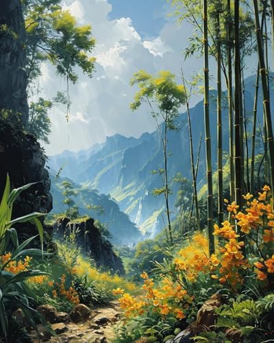 Xpdnmilq Kreuzstich Set zum Selbermachen vorgedrucktes 11CT Stickset handgefertigtes Kunsthandwerk für Anfänger Heimdekor-Set für Erwachsene – Bergblume – 40x50cm Xpdnmilq Kreuzstich Set zum Selbermachen vorgedrucktes 11CT Stickset handgefertigtes Kunsthandwerk für Anfänger Heimdekor-Set für Erwachsene – Bergblume – 40x50cm von Xpdnmilq