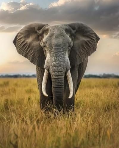Xpdnmilq Kreuzstich Set zum Selbermachen vorgedrucktes 11CT Stickset handgefertigtes Kunsthandwerk für Anfänger Heimdekor-Set für Erwachsene – Elefant – 40x50cm Xpdnmilq Kreuzstich Set zum Selbermachen vorgedrucktes 11CT Stickset handgefertigtes Kunsthandwerk für Anfänger Heimdekor-Set für Erwachsene – Elefant – 40x50cm von Xpdnmilq