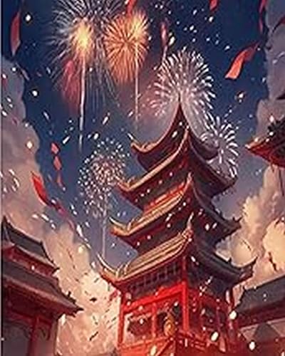 Xpdnmilq Kreuzstich Set zum Selbermachen vorgedrucktes 11CT Stickset handgefertigtes Kunsthandwerk für Anfänger Heimdekor-Set für Erwachsene – Feuerwerk auf dem Dachboden – 40x50cm Xpdnmilq Kreuzstich Set zum Selbermachen vorgedrucktes 11CT Stickset handgefertigtes Kunsthandwerk für Anfänger Heimdekor-Set für Erwachsene – Feuerwerk auf dem Dachboden – 40x50cm von Xpdnmilq