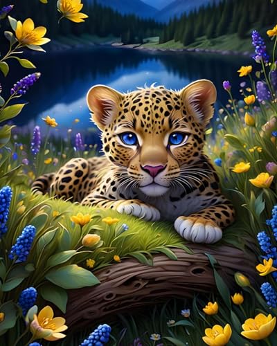 Xpdnmilq Kreuzstich Set zum Selbermachen vorgedrucktes 11CT Stickset handgefertigtes Kunsthandwerk für Anfänger Heimdekor-Set für Erwachsene – Gepard – 40x50cm Xpdnmilq Kreuzstich Set zum Selbermachen vorgedrucktes 11CT Stickset handgefertigtes Kunsthandwerk für Anfänger Heimdekor-Set für Erwachsene – Gepard – 40x50cm von Xpdnmilq