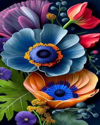 Xpdnmilq Kreuzstich Set zum Selbermachen vorgedrucktes 11CT Stickset handgefertigtes Kunsthandwerk für Anfänger Heimdekor-Set für Erwachsene – Schöne Blume – 40x50cm Xpdnmilq Kreuzstich Set zum Selbermachen vorgedrucktes 11CT Stickset handgefertigtes Kunsthandwerk für Anfänger Heimdekor-Set für Erwachsene – Schöne Blume – 40x50cm von Xpdnmilq