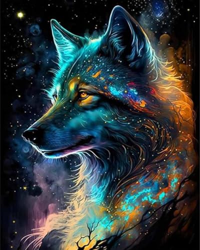 Xpdnmilq Kreuzstich Set zum Selbermachen vorgedrucktes 11CT Stickset handgefertigtes Kunsthandwerk für Anfänger Heimdekor-Set für Erwachsene – Wildtier Wolf – 40x50cm Xpdnmilq Kreuzstich Set zum Selbermachen vorgedrucktes 11CT Stickset handgefertigtes Kunsthandwerk für Anfänger Heimdekor-Set für Erwachsene – Wildtier Wolf – 40x50cm von Xpdnmilq