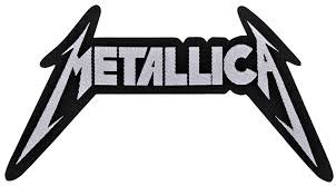 XpoGlobal Logo-Aufnäher Metallica, schwarz & weiß, zum Aufnähen und Aufbügeln, gestickter Aufnäher. von XpoGlobal