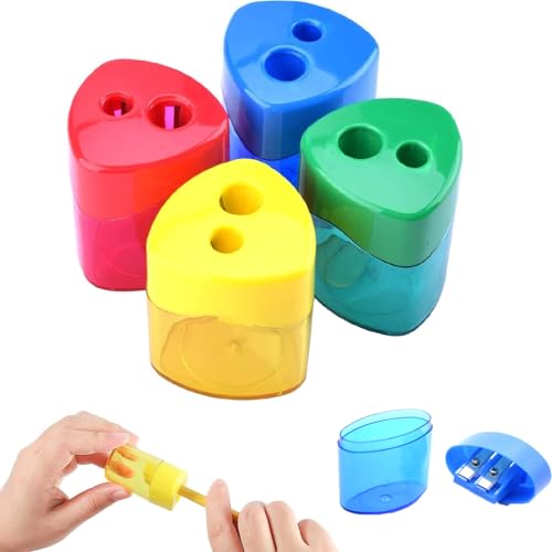 anspitzer mit behälter klein für etui,Small Pencil Sharpener with Container,spitzer mit dose klein,Pack of 4, dosenspitzer für dicke und dünne stifte,for School Office-4pcs-A anspitzer mit behälter klein für etui,Small Pencil Sharpener with Container,spitzer mit dose klein,Pack of 4, dosenspitzer für dicke und dünne stifte,for School Office-4pcs-A von Xpwghap