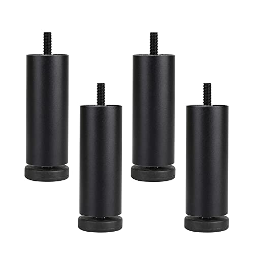 Xrdbfd 4X Möbelbeine, Verstellbare Tischfüße, Schwerlast Stützbeine Für Betten, Schränke, Couchtische, Stabile Metallsofafüße, Mit M8 Schrauben,Black-25cm/10in Xrdbfd 4X Möbelbeine, Verstellbare Tischfüße, Schwerlast Stützbeine Für Betten, Schränke, Couchtische, Stabile Metallsofafüße, Mit M8 Schrauben,Black-25cm/10in von Xrdbfd