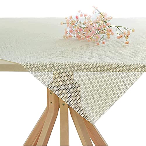 Xrrxy Rutschfeste PVC-Tischdecke, 200 x 200 cm, verstellbare Größe, Schaumstoffmatte, Teetischdecke, rutschfeste Teppichunterlage, Greifer, Tischmatte, Weiß Xrrxy Rutschfeste PVC-Tischdecke, 200 x 200 cm, verstellbare Größe, Schaumstoffmatte, Teetischdecke, rutschfeste Teppichunterlage, Greifer, Tischmatte, Weiß von Xrrxy