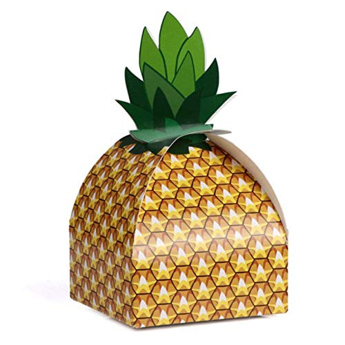 Xrten 24 Stücke Ananas Süßigkeiten Box,Hochzeit Party Süßigkeiten Geschenkbox Dekorationen von Xrten