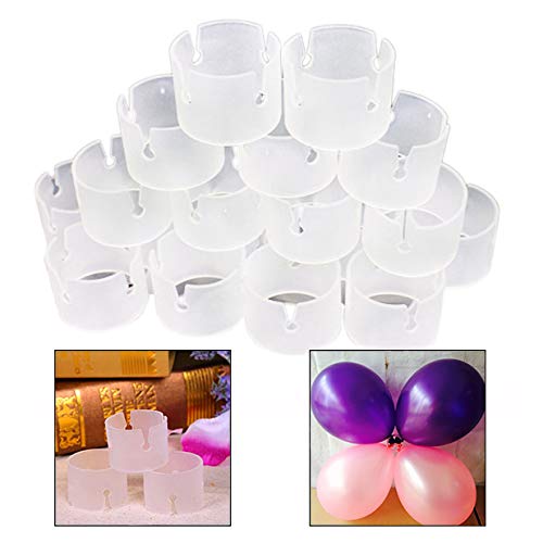 Xrten 50 Stücke Ballons Bogen Connectors,Ballon Clip Ring,Ballon Schnalle für Hochzeit Dekoration von Xrten