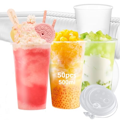 Xsdgi Plastikbecher 0,5L 50 Stück - Transparente Partybecher aus PP, Leicht & Bruchfest für Getränke und Events Xsdgi Plastikbecher 0,5L 50 Stück - Transparente Partybecher aus PP, Leicht & Bruchfest für Getränke und Events von Xsdgi