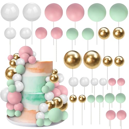 Mini-Ballon-Kuchenaufsatz, bunte rosa-grüne Kugeln, Kuchendekoration, gemischte Größen, künstliche Bälle, DIY-Kucheneinsatz-Dekorationen für Babyparty, Hochzeit, Brautparty, Geburtstag, Party Mini-Ballon-Kuchenaufsatz, bunte rosa-grüne Kugeln, Kuchendekoration, gemischte Größen, künstliche Bälle, DIY-Kucheneinsatz-Dekorationen für Babyparty, Hochzeit, Brautparty, Geburtstag, Party von Xsstarmi