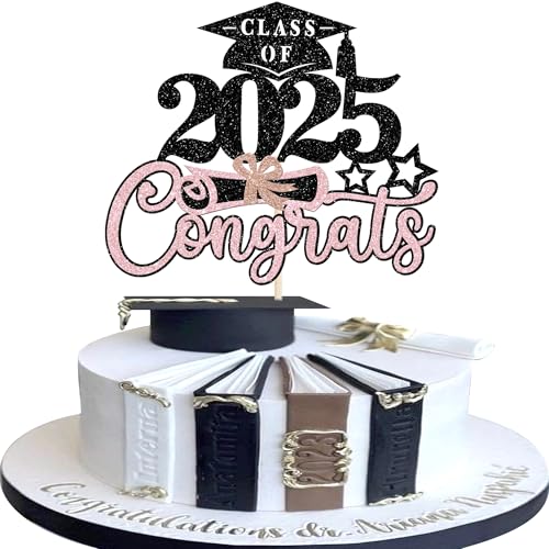 Xsstarmi 1 Packung Congrats Class of 2025 Cake Topper Glitter 2025 Graduation Dekorationen Klasse 2025 Grad Cap Diplom Kuchen Pick für College 2025 Abschlussfeier Kuchen Dekorationen Rosa Xsstarmi 1 Packung Congrats Class of 2025 Cake Topper Glitter 2025 Graduation Dekorationen Klasse 2025 Grad Cap Diplom Kuchen Pick für College 2025 Abschlussfeier Kuchen Dekorationen Rosa von Xsstarmi