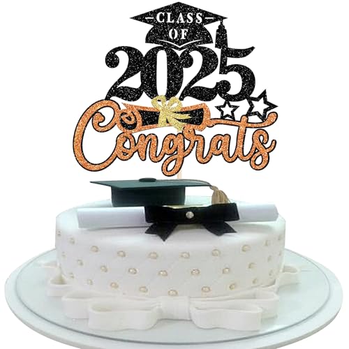 Xsstarmi 1 Packung Klasse 2025 Tortenaufsatz Grad Cap Cake Pick Congrats Grade 2025 Graduation Kuchen Dekorationen für 2025 Abschlussfeier College Graduate Party Dekorationen Orange Xsstarmi 1 Packung Klasse 2025 Tortenaufsatz Grad Cap Cake Pick Congrats Grade 2025 Graduation Kuchen Dekorationen für 2025 Abschlussfeier College Graduate Party Dekorationen Orange von Xsstarmi