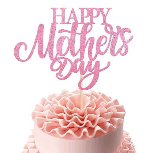 Xsstarmi 1 Packung Tortendeko Happy Mother's Day Tortenaufsatz Glitzer Liebe Mama Beste Mutter Kuchen Topper für Muttertag Geburtstag Zubehör für Party Kuchen Dekorationen Rosa Xsstarmi 1 Packung Tortendeko Happy Mother's Day Tortenaufsatz Glitzer Liebe Mama Beste Mutter Kuchen Topper für Muttertag Geburtstag Zubehör für Party Kuchen Dekorationen Rosa von Xsstarmi