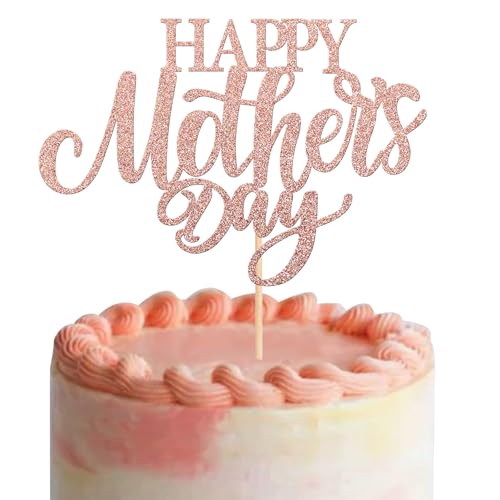 Xsstarmi 1 Packung Tortendeko Happy Mother's Day Tortenaufsatz Glitzer Liebe Mama Beste Mutter Kuchen Topper für Muttertag Geburtstag Zubehör für Party Kuchen Dekorationen Roségold Xsstarmi 1 Packung Tortendeko Happy Mother's Day Tortenaufsatz Glitzer Liebe Mama Beste Mutter Kuchen Topper für Muttertag Geburtstag Zubehör für Party Kuchen Dekorationen Roségold von Xsstarmi