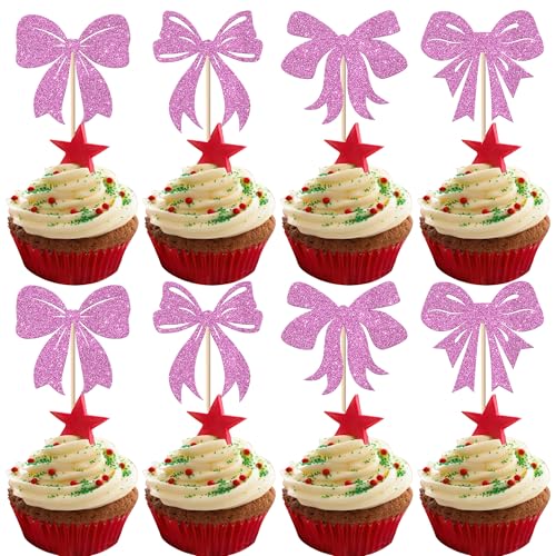 Xsstarmi 24 Packung Bogen Cupcake Toppers Glitzer Prinzessin Bogen Cupcake Picks für Prinzessin Bogen Weihnachten Hochzeit Geburtstag Party Kuchendekoration Lila Xsstarmi 24 Packung Bogen Cupcake Toppers Glitzer Prinzessin Bogen Cupcake Picks für Prinzessin Bogen Weihnachten Hochzeit Geburtstag Party Kuchendekoration Lila von Xsstarmi