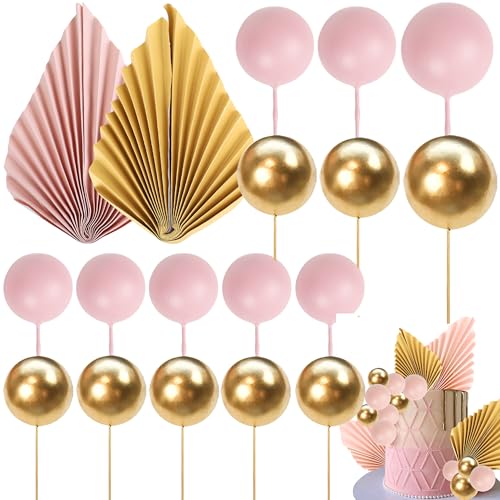 Xsstarmi 30 Packung Tortendeko Schwarze Kugel Tortenaufsatz Paper Palm Fan Kuchen Topper für Hochzeit Braut Dusche Geburtstag Zubehör für Party Kuchen Dekorationen Schwarzes Rosa Gold Xsstarmi 30 Packung Tortendeko Schwarze Kugel Tortenaufsatz Paper Palm Fan Kuchen Topper für Hochzeit Braut Dusche Geburtstag Zubehör für Party Kuchen Dekorationen Schwarzes Rosa Gold von Xsstarmi