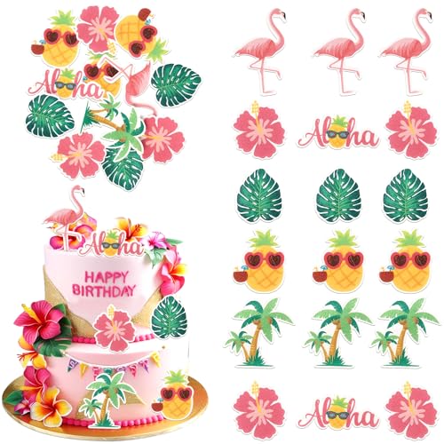 Xsstarmi 60 Stück essbare tropische Aloha-Cupcake-Topper, Reispapier, Schildkrötenblätter, Flamingo, Ananas, Cupcake-Picks für Sommer, Hawaii, Babyparty, Geburtstag, Party, Kuchendekorationen Xsstarmi 60 Stück essbare tropische Aloha-Cupcake-Topper, Reispapier, Schildkrötenblätter, Flamingo, Ananas, Cupcake-Picks für Sommer, Hawaii, Babyparty, Geburtstag, Party, Kuchendekorationen von Xsstarmi