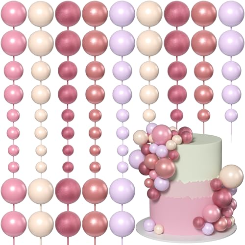 Xsstarmi Bälle Kuchen Topper Dekorationen Mix Größe Ballon Schaum Kugeln Kuchen Dekorationen für Baby Shower Hochzeit Brautdusche Geburtstag Party DIY Kuchen Dekorationen Lila Weiß Khaki Xsstarmi Bälle Kuchen Topper Dekorationen Mix Größe Ballon Schaum Kugeln Kuchen Dekorationen für Baby Shower Hochzeit Brautdusche Geburtstag Party DIY Kuchen Dekorationen Lila Weiß Khaki von Xsstarmi