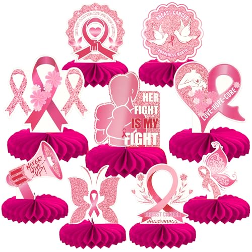 Xsstarmi Brustkrebs-Waben-Mittelstücke, Dekoration, Liebe, Frau, nie aufgeben, Tischaufsätze, Dekoration für Frauen, Brustgesundheit, Party, DIY-Dekorationen Xsstarmi Brustkrebs-Waben-Mittelstücke, Dekoration, Liebe, Frau, nie aufgeben, Tischaufsätze, Dekoration für Frauen, Brustgesundheit, Party, DIY-Dekorationen von Xsstarmi