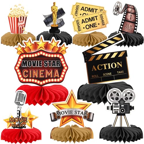 Xsstarmi Filmnacht, Waben-Mittelstücke, Dekoration, Filmstar, Kino, Hollywood, Tischdekoration für Babyparty, Geburtstag, Party, DIY-Dekorationen Xsstarmi Filmnacht, Waben-Mittelstücke, Dekoration, Filmstar, Kino, Hollywood, Tischdekoration für Babyparty, Geburtstag, Party, DIY-Dekorationen von Xsstarmi
