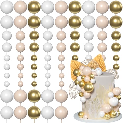 Xsstarmi Ginkgo Papierpalmenfächer Kuchen Topper Dekorationen mit Mini-Kugeln Kuchen Pick für Babyparty, Hochzeit, Brautparty, Geburtstagsfeier, DIY Kuchen Dekorationen Supplies Weißgold Xsstarmi Ginkgo Papierpalmenfächer Kuchen Topper Dekorationen mit Mini-Kugeln Kuchen Pick für Babyparty, Hochzeit, Brautparty, Geburtstagsfeier, DIY Kuchen Dekorationen Supplies Weißgold von Xsstarmi