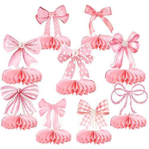 Xsstarmi Rosa Schleife, Waben-Mittelstücke, Dekoration, Gitter, Geburtstag, Prinzessin, Schleife, Tischdekoration, Dekoration für Babyparty, Happy Birthday, Party, DIY-Dekorationen Xsstarmi Rosa Schleife, Waben-Mittelstücke, Dekoration, Gitter, Geburtstag, Prinzessin, Schleife, Tischdekoration, Dekoration für Babyparty, Happy Birthday, Party, DIY-Dekorationen von Xsstarmi