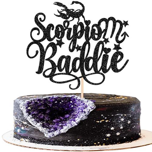 Xsstarmi Skorpion-Baddie-Kuchenaufsatz, Glitzer, große Energie, Skorpion, Kuchenspieß, 12 Sternbilder, Skorpion-Kuchendekorationen für Horoskop, Astrologie, Oktober, November, Geburtstag, Xsstarmi Skorpion-Baddie-Kuchenaufsatz, Glitzer, große Energie, Skorpion, Kuchenspieß, 12 Sternbilder, Skorpion-Kuchendekorationen für Horoskop, Astrologie, Oktober, November, Geburtstag, von Xsstarmi