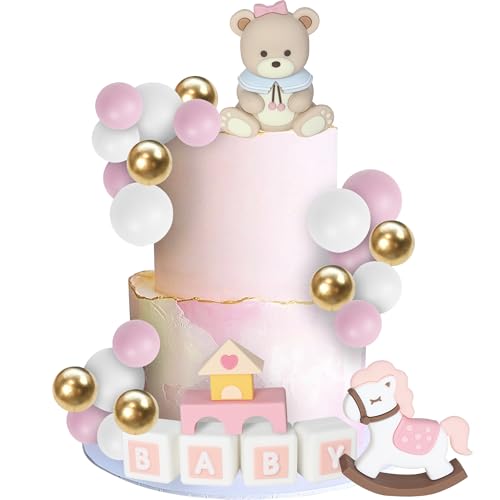 Xsstarmi Tortenaufsatz, Baby-Bär, 3D-Baby-Trojaner-Bausteine, Kuchen-Picker, Geschlechtsoffenbarung, Thema, Kuchendekorationen für Babyparty, Kindergeburtstag, Party, Kuchenzubehör, Rosa, 23 Stück Xsstarmi Tortenaufsatz, Baby-Bär, 3D-Baby-Trojaner-Bausteine, Kuchen-Picker, Geschlechtsoffenbarung, Thema, Kuchendekorationen für Babyparty, Kindergeburtstag, Party, Kuchenzubehör, Rosa, 23 Stück von Xsstarmi