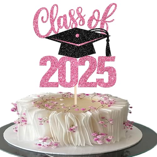 Xsstarmi Tortenaufsatz, Klasse 2025, Glitzer-Diplom Done Congrats Grade Cake Pick für 2025 Abschlussfeier, Mottoparty, Kuchendekorationen, Zubehör, Rosa, 1 Stück Xsstarmi Tortenaufsatz, Klasse 2025, Glitzer-Diplom Done Congrats Grade Cake Pick für 2025 Abschlussfeier, Mottoparty, Kuchendekorationen, Zubehör, Rosa, 1 Stück von Xsstarmi