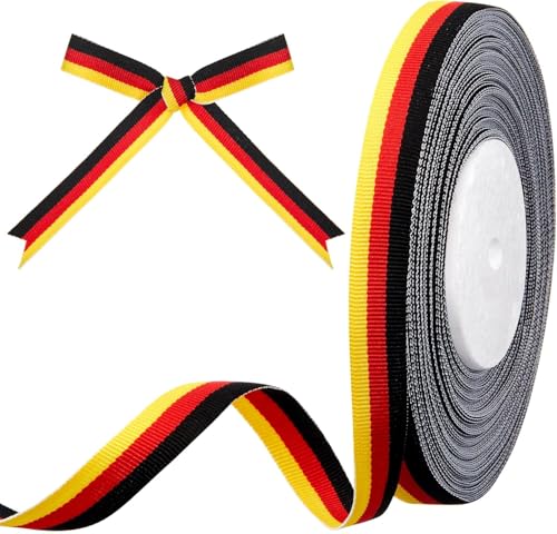 Nationalband 15 mm x 50 Yards Deutschland Band Geschenkband Schleifenband Dekoband Stoffband Satinband für Basteln, Dekorieren & Verpacken von Geschenken zu jedem Anlass Nationalband 15 mm x 50 Yards Deutschland Band Geschenkband Schleifenband Dekoband Stoffband Satinband für Basteln, Dekorieren & Verpacken von Geschenken zu jedem Anlass von Xstary