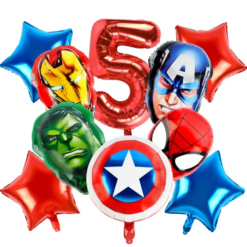 Geburtstagsdeko Ballon Set für Kinder – Partydekoration mit Riesen-Zahlenballon, Sternballons und bedruckten Motivballons, Komplettset für Kindergeburtstag und Mottoparty Geburtstagsdeko Ballon Set für Kinder – Partydekoration mit Riesen-Zahlenballon, Sternballons und bedruckten Motivballons, Komplettset für Kindergeburtstag und Mottoparty von Xtaguvdm