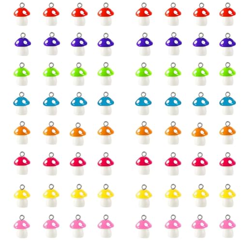 Xtahdge -Charms, Harz-Charm-Perlen, Ornament, im Dunkeln Leuchtender Anhänger für die Herstellung Von DIY-Armbändern und Halsketten, 64 Stück Xtahdge -Charms, Harz-Charm-Perlen, Ornament, im Dunkeln Leuchtender Anhänger für die Herstellung Von DIY-Armbändern und Halsketten, 64 Stück von Xtahdge