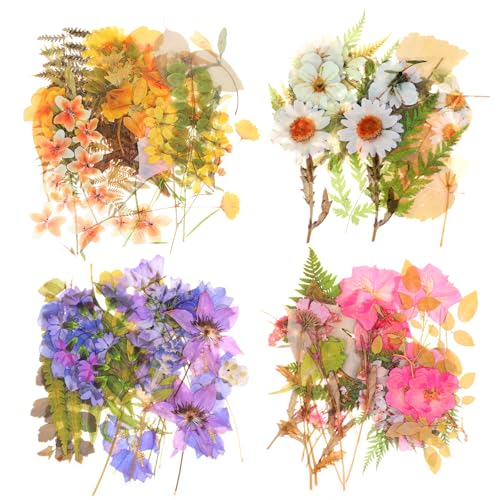 160 Stück Blumen Scrapbooking Aufkleber Bunte Blumenaufkleber Vintage Pflanzen Blumen Blätter Sticker Natur Pflanze Abziehbilder Florale Journaling Sticker für DIY Bastelarbeiten Journal Fotoalbum von Xthrotsenk