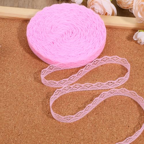 27M Spitzenband Rosa Vintage Weiss Spitze 15cm Spitzenborte Rosa Breit Dekostoff Spitzenstoff Vintage Spitzenband Häkelspitze Baumwolle Dekoband Zierband Spitzenborte für Hochzeit Deko DIY Nähen 27M Spitzenband Rosa Vintage Weiss Spitze 15cm Spitzenborte Rosa Breit Dekostoff Spitzenstoff Vintage Spitzenband Häkelspitze Baumwolle Dekoband Zierband Spitzenborte für Hochzeit Deko DIY Nähen von Xthrotsenk