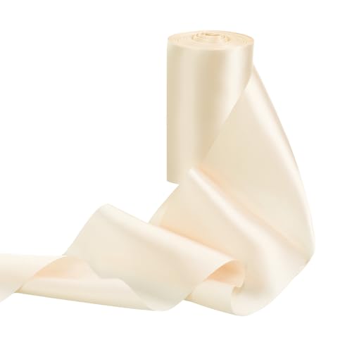 Beige Schleifenband Hochzeit, 10cmx20M Auto Schleifen Satinband Für Hochzeit, Geschenkband Breit, Geschenkschleife Groß Seidenbänder, Seidenband, Dekoband, Geschenk Band, Geschenkbänder Beige Schleifenband Hochzeit, 10cmx20M Auto Schleifen Satinband Für Hochzeit, Geschenkband Breit, Geschenkschleife Groß Seidenbänder, Seidenband, Dekoband, Geschenk Band, Geschenkbänder von Xthrotsenk