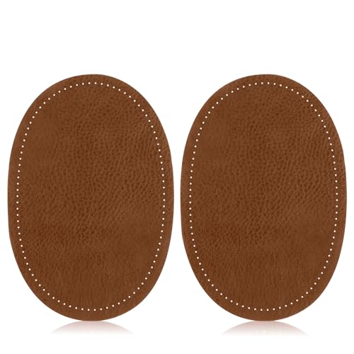 Ellenbogen-Patches zum Aufnähen aus PU-Leder, für Ellenbogen, Pullover, Jacken, Hosen, oval, Ellenbogen, Knie, Restaurierung, Zubehör, Bastelbedarf, Nähapplikationen, Braun, 2 Stück Ellenbogen-Patches zum Aufnähen aus PU-Leder, für Ellenbogen, Pullover, Jacken, Hosen, oval, Ellenbogen, Knie, Restaurierung, Zubehör, Bastelbedarf, Nähapplikationen, Braun, 2 Stück von Xthrotsenk