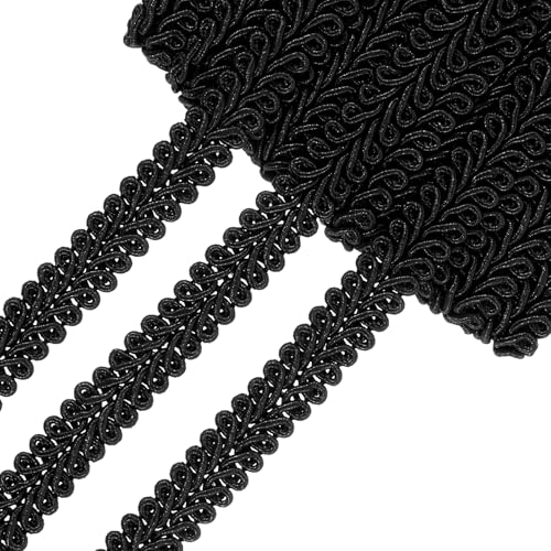 Borte Schwarz Posamentenborte Schwarz Ornamente 13m×1.2cm Spitzenband Zierband Zum Nähen Dekoband Geflochtene Geschenkband Vintage Gewebte Drehkordel Bordüre Stoffborte zum Nähen Bsteln Borte Schwarz Posamentenborte Schwarz Ornamente 13m×1.2cm Spitzenband Zierband Zum Nähen Dekoband Geflochtene Geschenkband Vintage Gewebte Drehkordel Bordüre Stoffborte zum Nähen Bsteln von Xthrotsenk