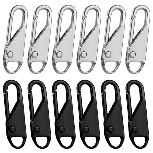 Reißverschluss Reparatur Set Reißverschluss Schieber Pull Tab Reisverschlussreparaturset Zipper Reisverschlußzipper Metall Reissverschluss Zipper Reißverschluss Anhänger, 12 Stück Reißverschluss Reparatur Set Reißverschluss Schieber Pull Tab Reisverschlussreparaturset Zipper Reisverschlußzipper Metall Reissverschluss Zipper Reißverschluss Anhänger, 12 Stück von Xthrotsenk