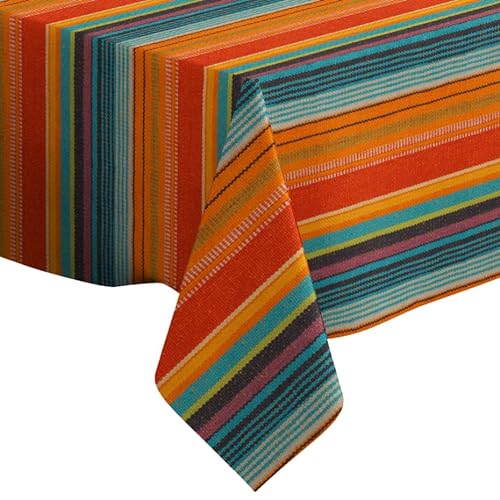 Mexikanisches Muster – Rechteckige Tischdecke aus Leinen (150 x 210 cm), waschbare dekorative Tischdecke von Xtremepads