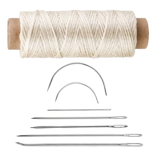 10 Set Polsternadel Gebogene Nadel Leder Nähnadel-Set mit gewachstem Faden Leder Nähwerkzeug für Leinwand 10 Set Polsternadel Gebogene Nadel Leder Nähnadel-Set mit gewachstem Faden Leder Nähwerkzeug für Leinwand von XuQiZZpp