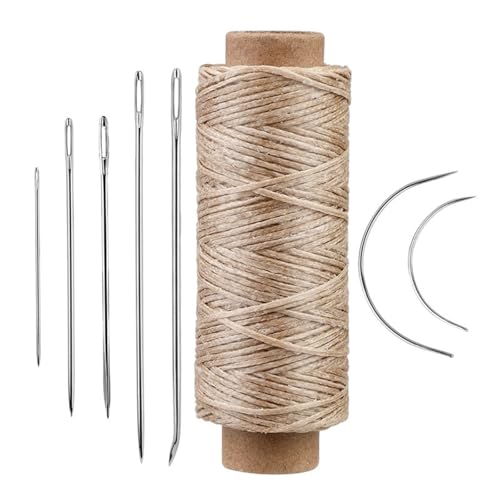 10 Set Polsternadel Gebogene Nadel Leder Nähnadel-Set mit gewachstem Faden Leder Nähwerkzeug für Leinwand 10 Set Polsternadel Gebogene Nadel Leder Nähnadel-Set mit gewachstem Faden Leder Nähwerkzeug für Leinwand von XuQiZZpp