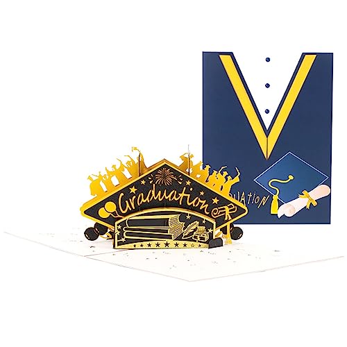 3D-Karte zum Schulabschluss, Glückwunschkarten, Postkarten für College, High School, Glückwunsch, Abschlussfeier 3D-Karte zum Schulabschluss, Glückwunschkarten, Postkarten für College, High School, Glückwunsch, Abschlussfeier von XuQiZZpp