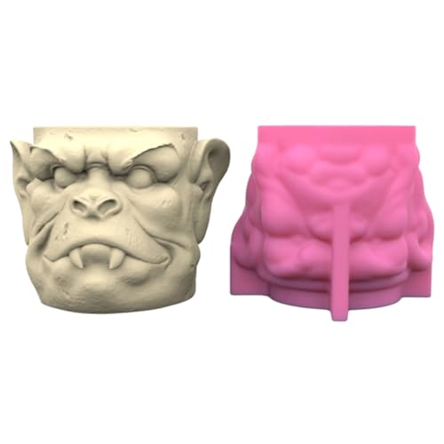 3D-Monster-Silikonform, handgefertigt, Beton, Vase, Blumentöpfe, Gips, Epoxidharz, Stifthalter, Formen, Heimdekoration 3D-Monster-Silikonform, handgefertigt, Beton, Vase, Blumentöpfe, Gips, Epoxidharz, Stifthalter, Formen, Heimdekoration von XuQiZZpp