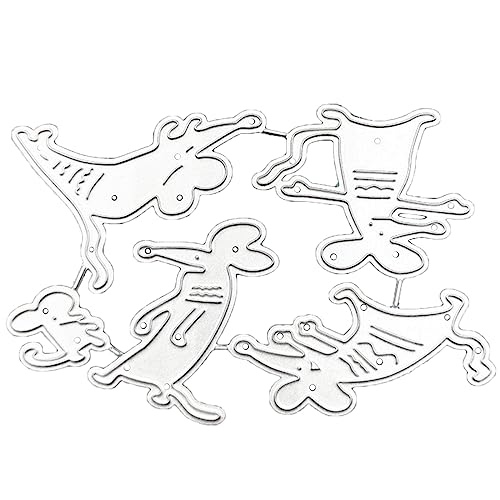 5-in-1 Schablone in Mausform Prägeschablone Metall Stanzform für Scrapbooking Papier Karte Fotoalbum von XuQiZZpp
