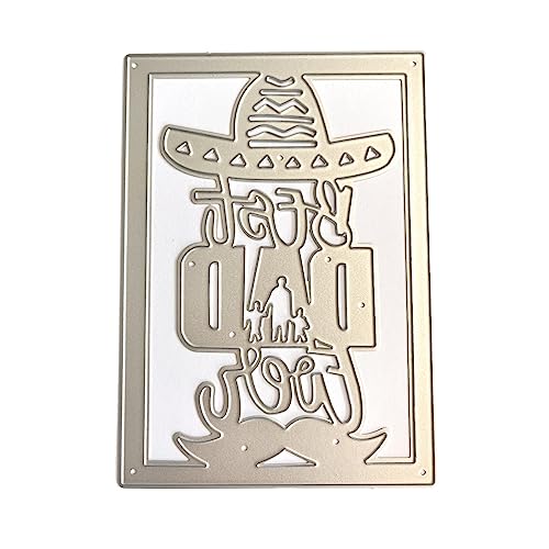 Best Dad Metall-Stanzschablone, Bastelarbeiten, Karbonstahl, Prägeschablone, Schablone, Scrapbooking, für Karten, Stanzformen von XuQiZZpp