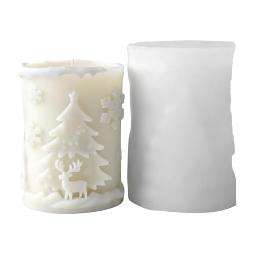 Formen Schneeflocke Zylindergussformen Epoxidharz Formen Ornament Weihnachten Silikonformen Pflaster Zylinder Silikon Weihnachten Pflaster Gießen von XuQiZZpp